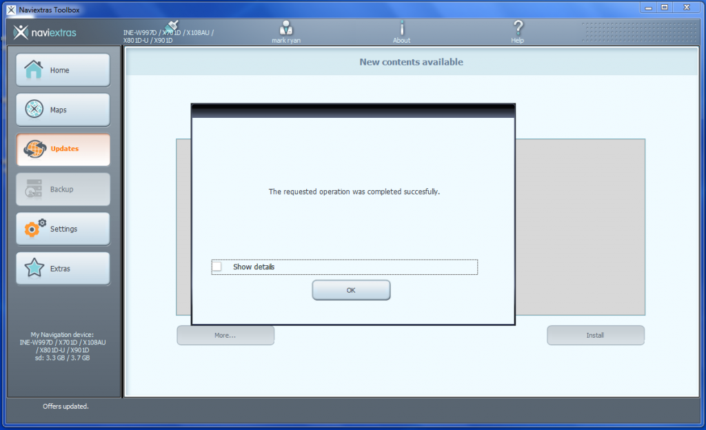install screen COMPLETE naviextras