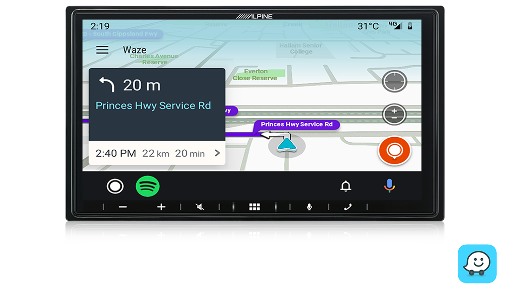 Alpine ILX-W650E 7" Apple CarPlay Android Auto Head Unit -