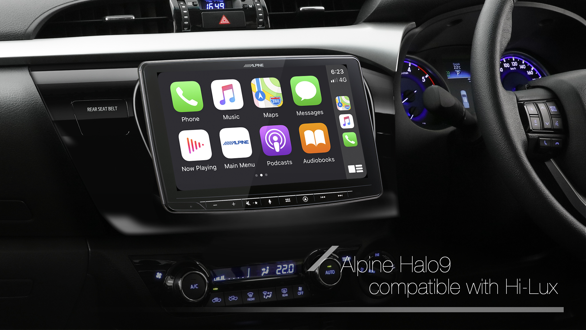 Alpine HOLDEN VE COMMODORE PFK-VES1G3-F409E 9” Apple CarPlay / Android Auto / Primo 3.0 Navigation / HDMI / USB / Bluetooth / FLAC / DAB+ Receiver -
