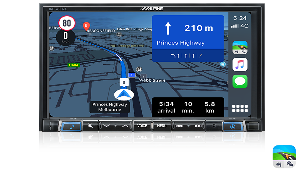 Alpine HOLDEN CAPTIVA-W987A 7” Apple CarPlay / Android Auto / Primo 3.0 Navigation / HDMI / USB / Bluetooth / FLAC / DAB+ Receiver -