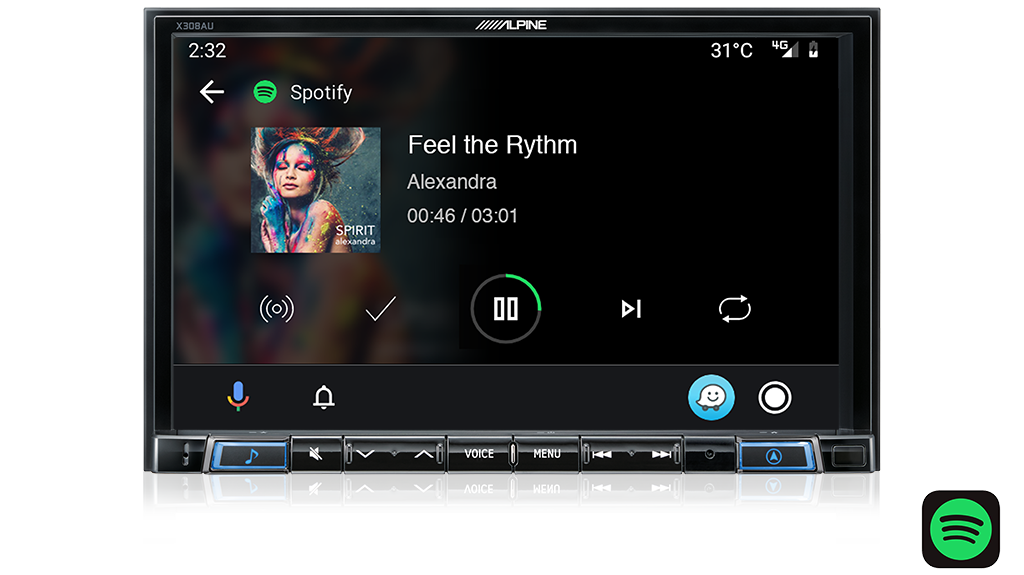 Alpine NISSAN NAVARA-X308AUSTX 8” Apple CarPlay / Android Auto / Primo 3.0 Navigation / HDMI / Bluetooth / DAB+ Receiver -