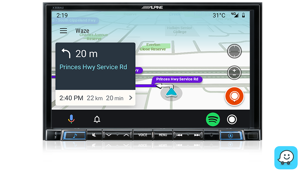 Alpine SUBARU IMPREZA-B-X308AU 8” Apple CarPlay / Android Auto / Primo 3.0 Navigation / HDMI / Bluetooth / DAB+ Receiver -